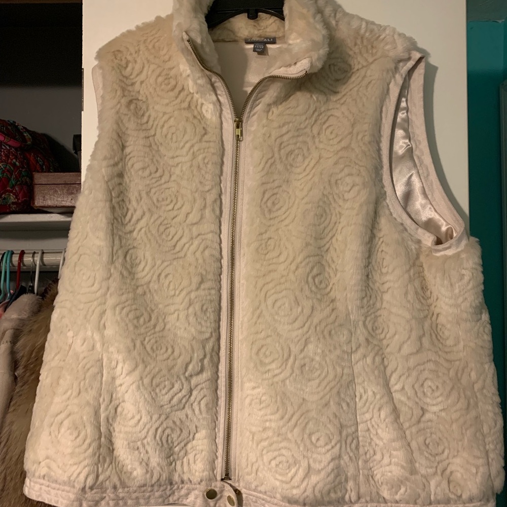 Faux fur vest